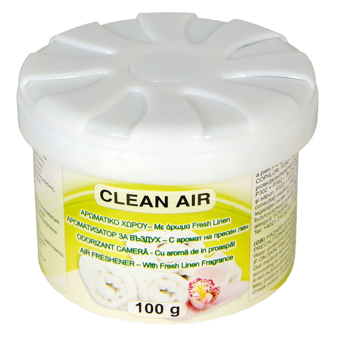 Odorizant gel de camera cu aroma de in proaspat (100g) Odorizant gel de camera cu aroma de in proaspat (100g)