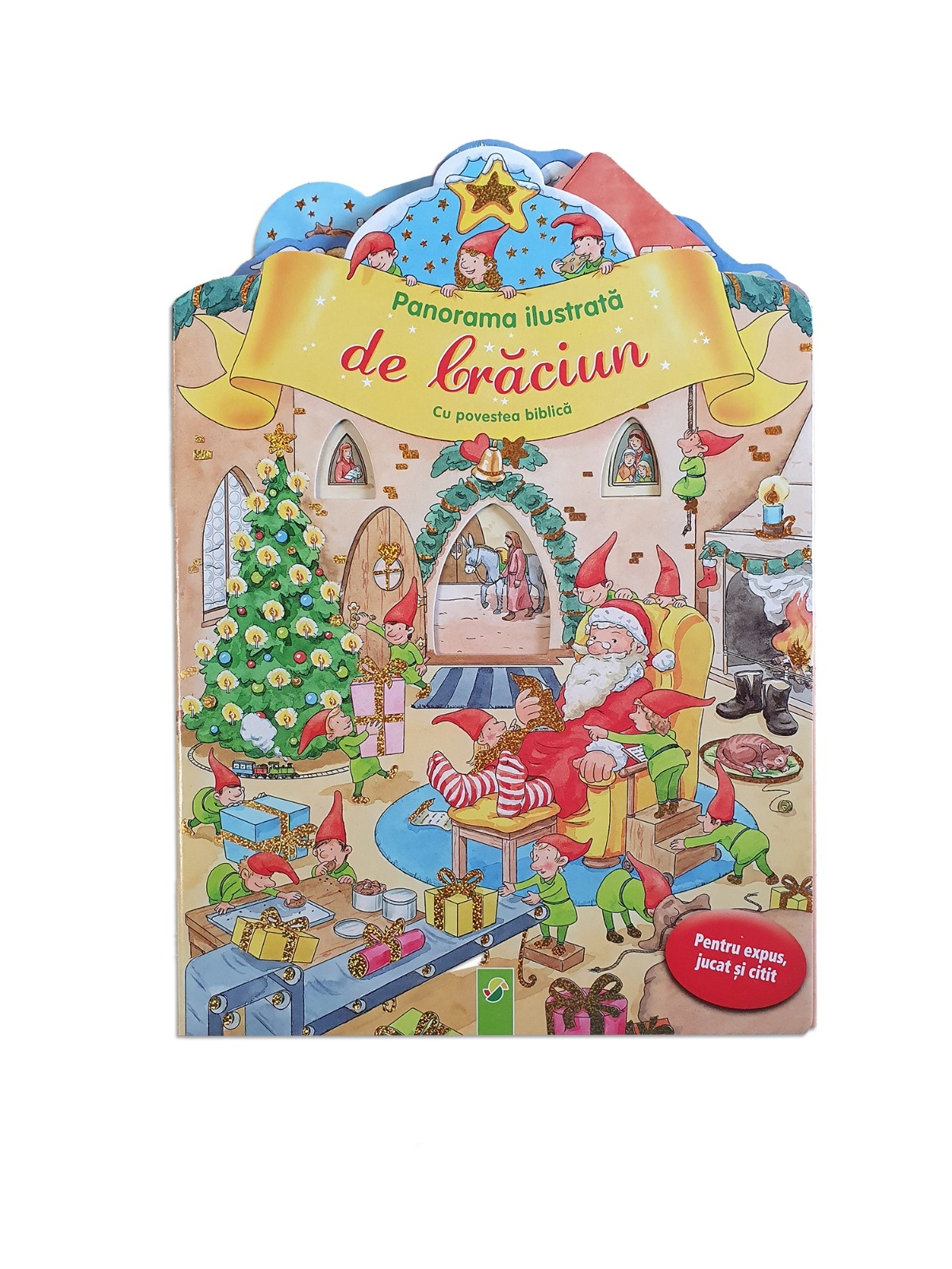 Panorama ilustrata de Craciun cu povestea Biblica (+3 ani) Panorama ilustrata de Craciun cu povestea Biblica (+3 ani)
