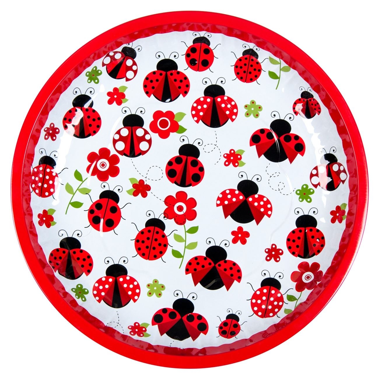 Platou decorativ metalic - Buburuze Platou decorativ metalic - Buburuze