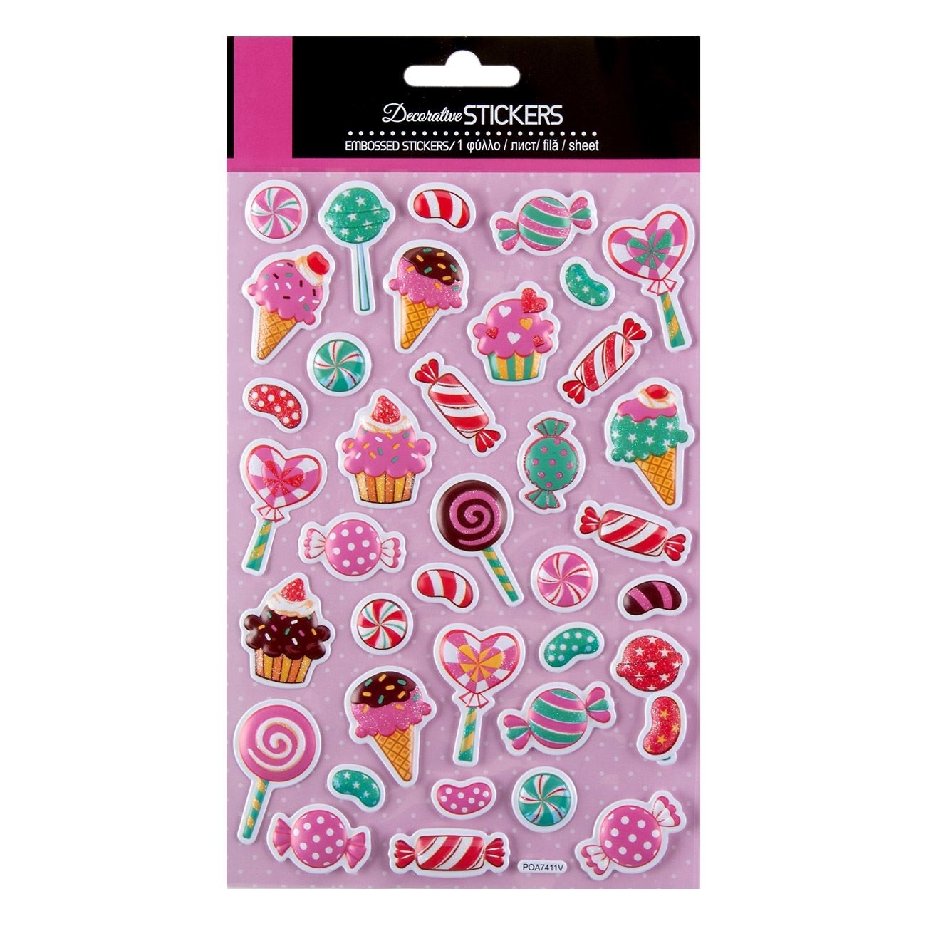 Autocolante - Acadele, Cupcakes..., 38 buc. (3+) Autocolante - Acadele, Cupcakes..., 38 buc. (3+)