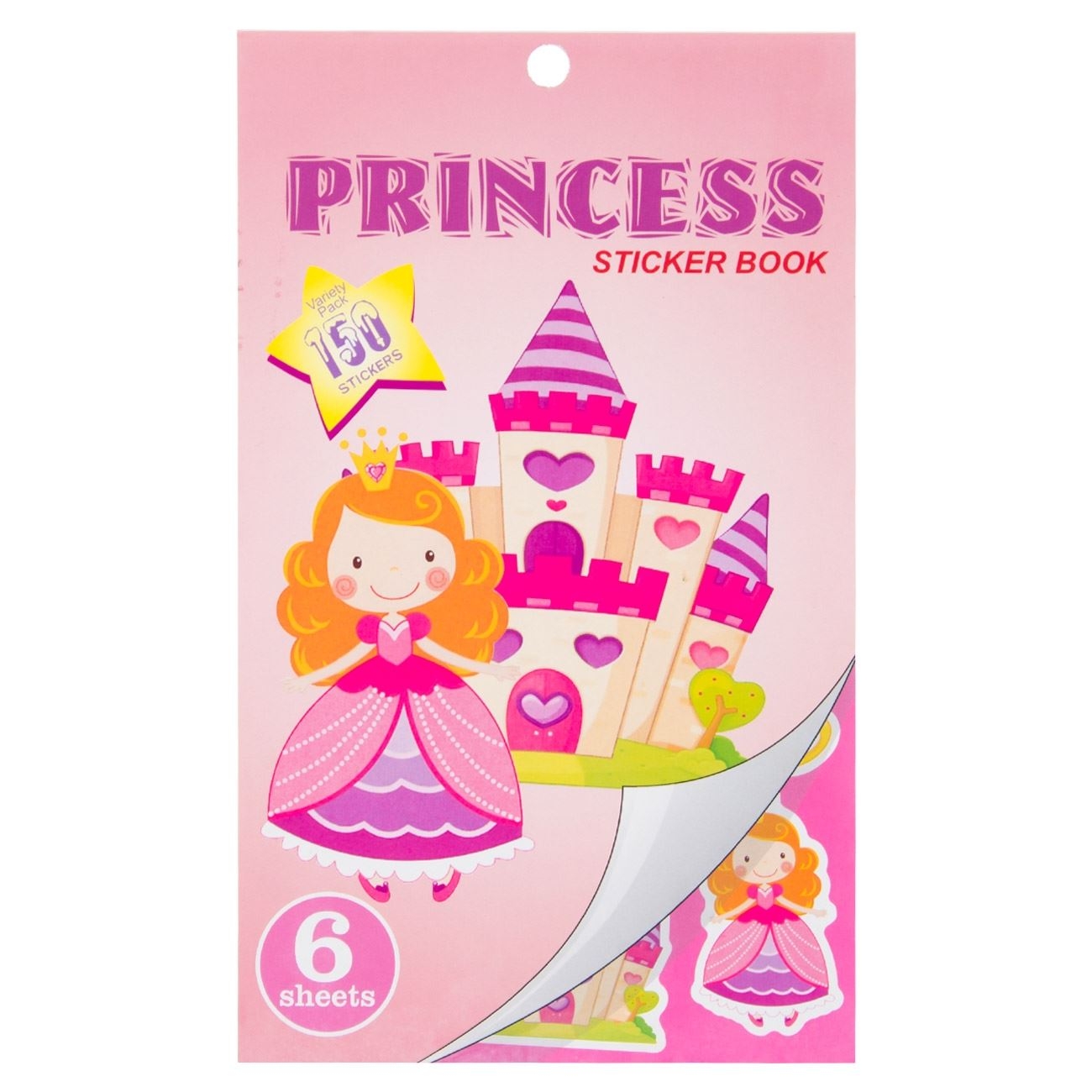 Carte cu autocolante - Princess, 6 File (3+) Carte cu autocolante - Princess, 6 File (3+)