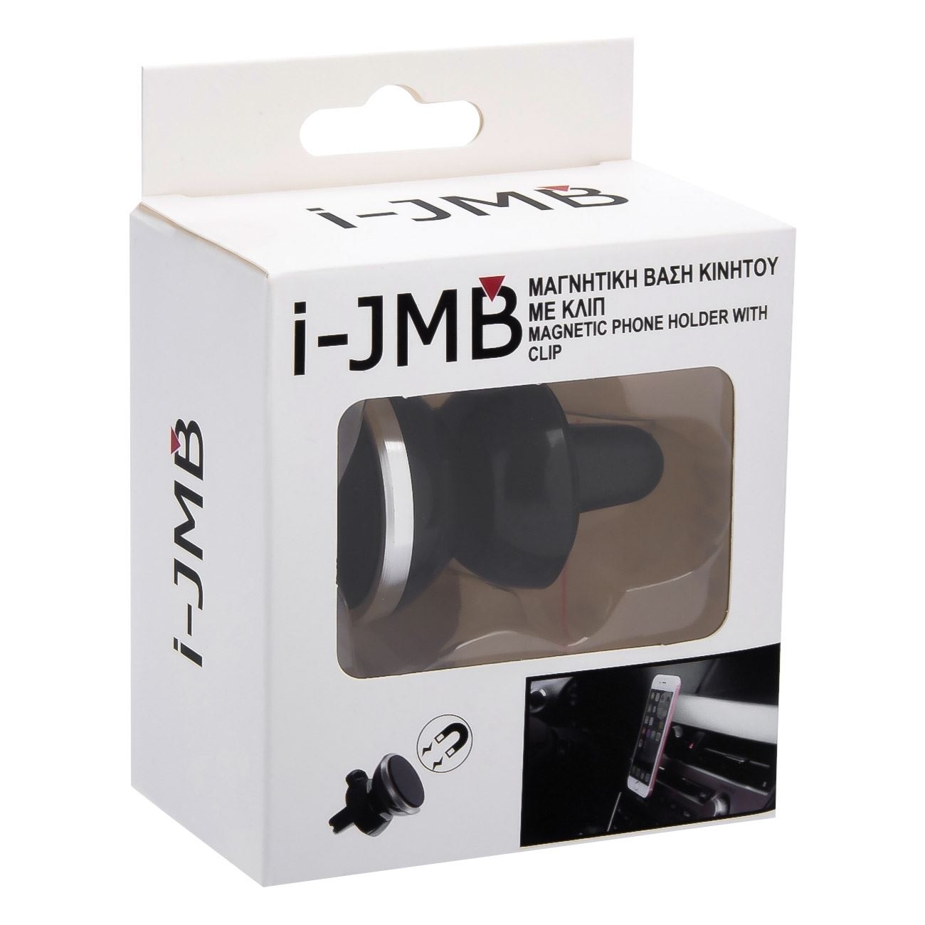 Suport magnetic cu clip pentru telefonul mobul Suport magnetic cu clip pentru telefonul mobul