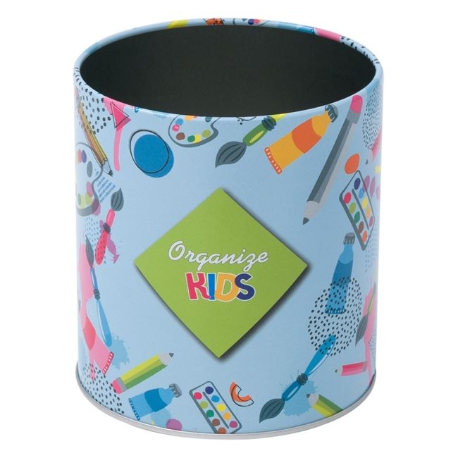 Suport de pixuri din metal - Albastru (10x11 cm) Suport de pixuri din metal - Albastru (10x11 cm)