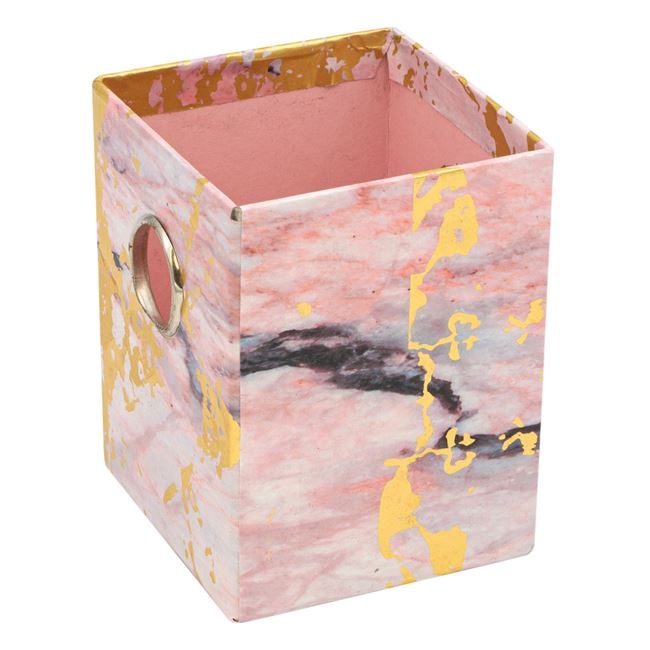 Suport de creioane din carton - Model marmură (8x8x11 cm) Suport de creioane din carton - Model marmură (8x8x11 cm)