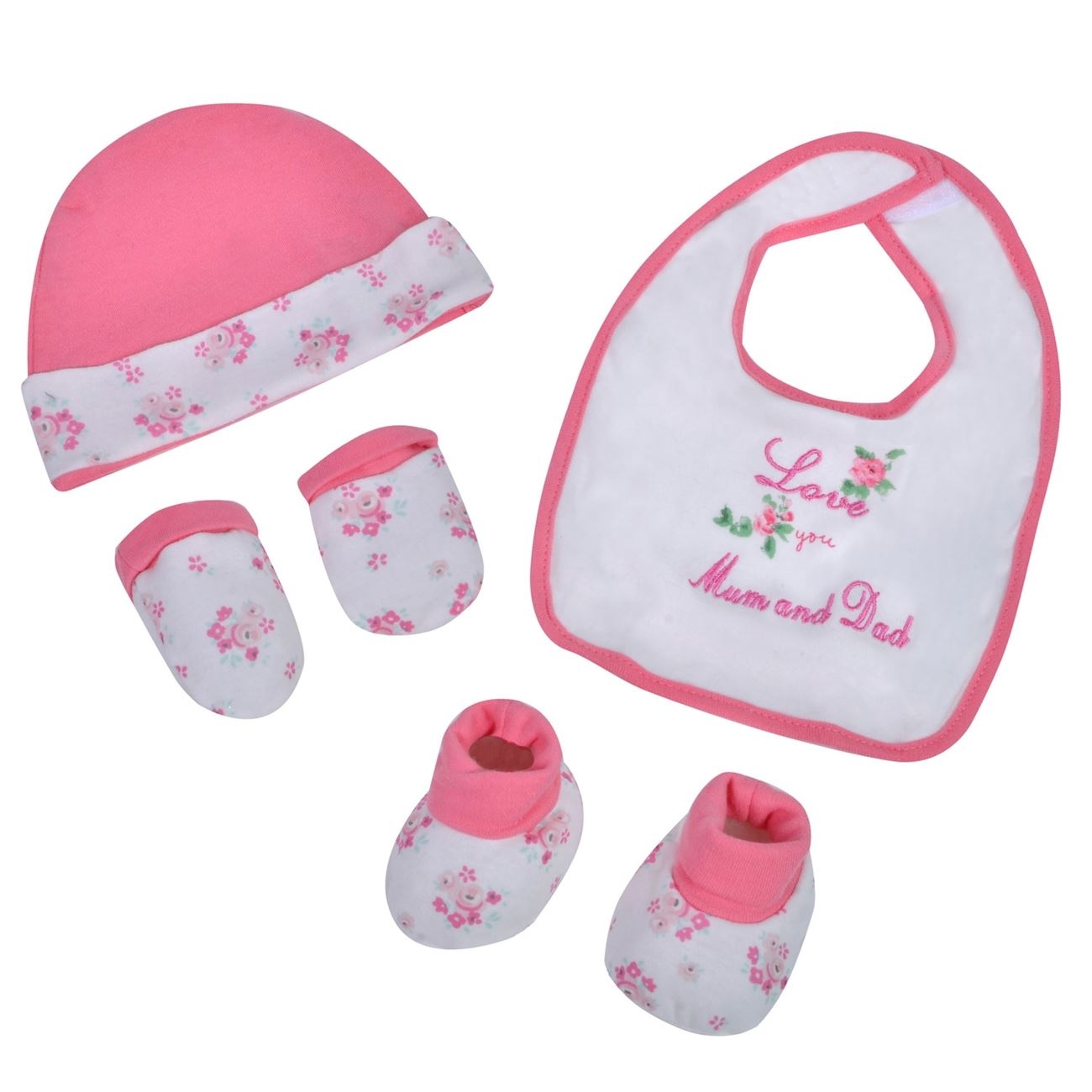 Set cadou nou-nascut - Fetita - 4 buc Set cadou nou-nascut - Fetita - 4 buc