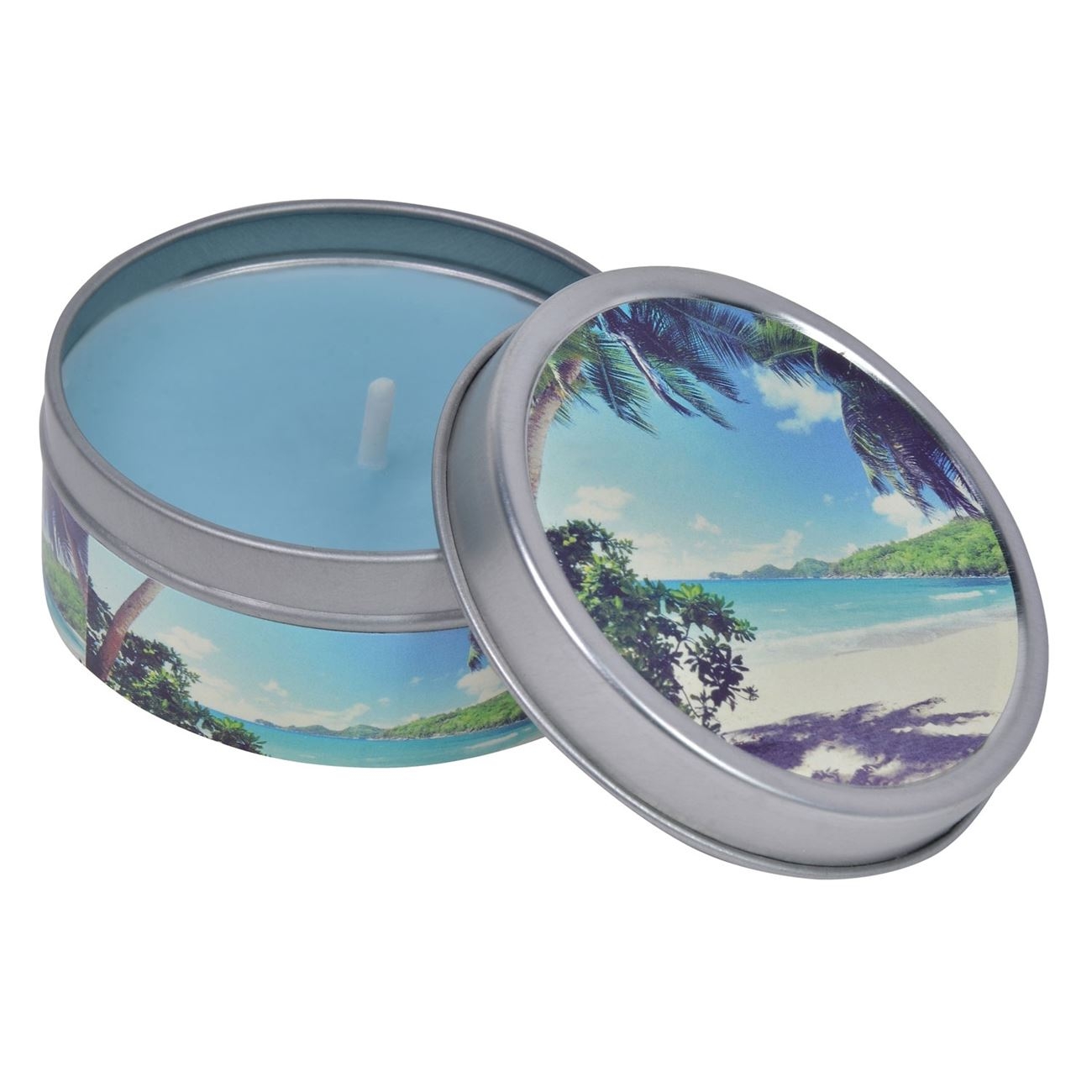 Lumanare in cutie metalica - Ocean Breeze Lumanare in cutie metalica - Ocean Breeze