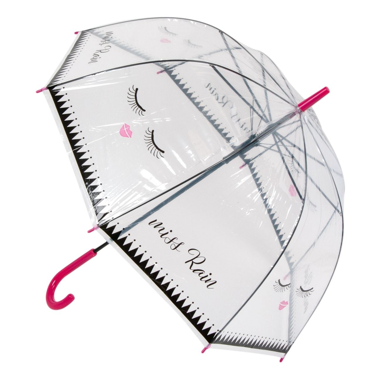 Umbrela pentru copii - Transparenta miss rain (82 cm) Umbrela pentru copii - Transparenta miss rain (82 cm)