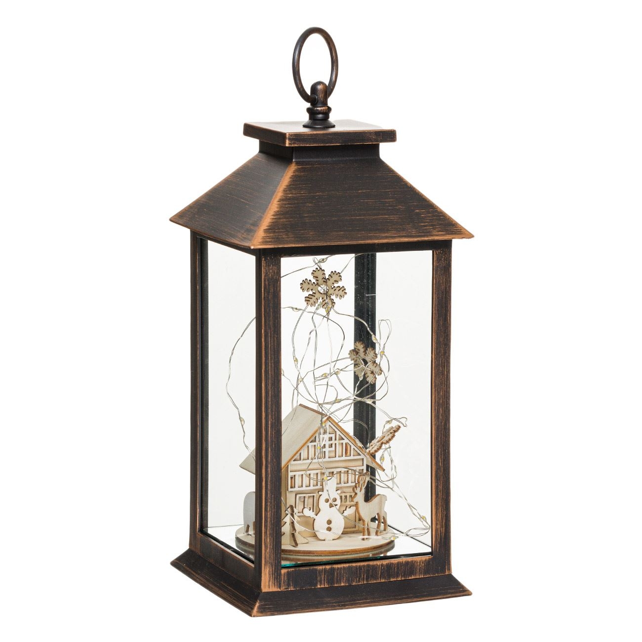 Felinar bronz cu luminite led Felinar bronz cu luminite led