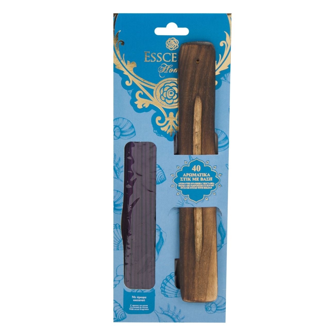 Set 4 betisoare aromate cu suport - Ocean (25cm) Set 4 betisoare aromate cu suport - Ocean (25cm)