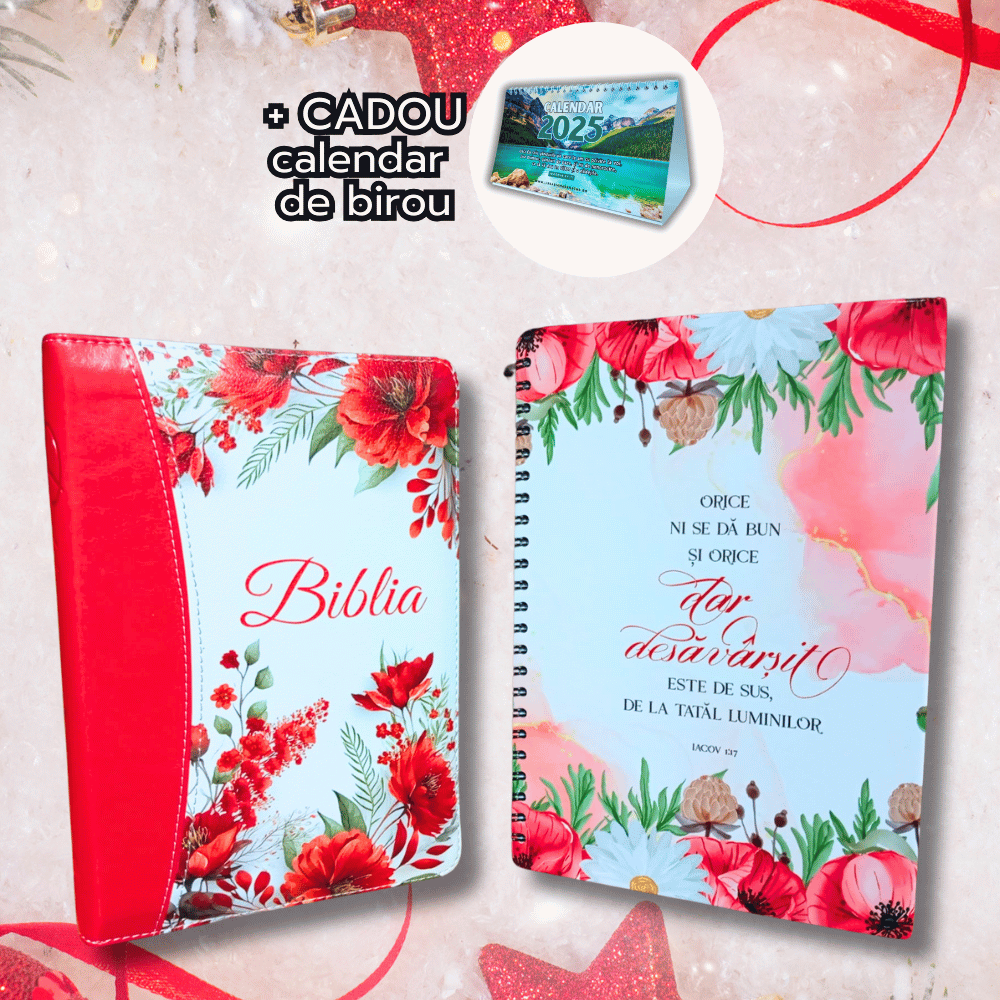 PACHET 4: Biblia + Jurnal cu versete (+ CADOU Calendar de birou)