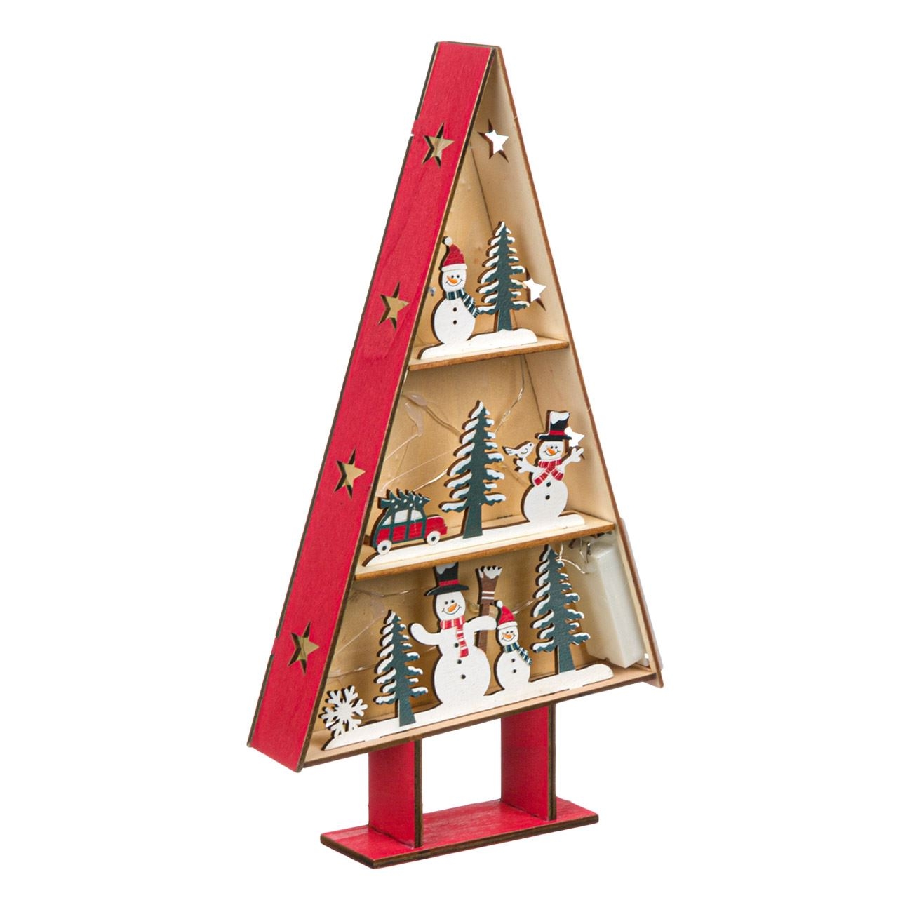 Ornament de Craciun - Brad decorativ cu omuleti de zapada Ornament de Craciun - Brad decorativ cu omuleti de zapada