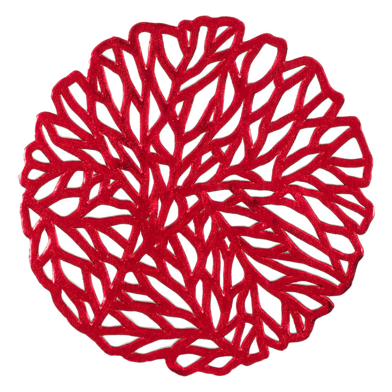 Set suport pahar din folie - model Craciun - 4 buc