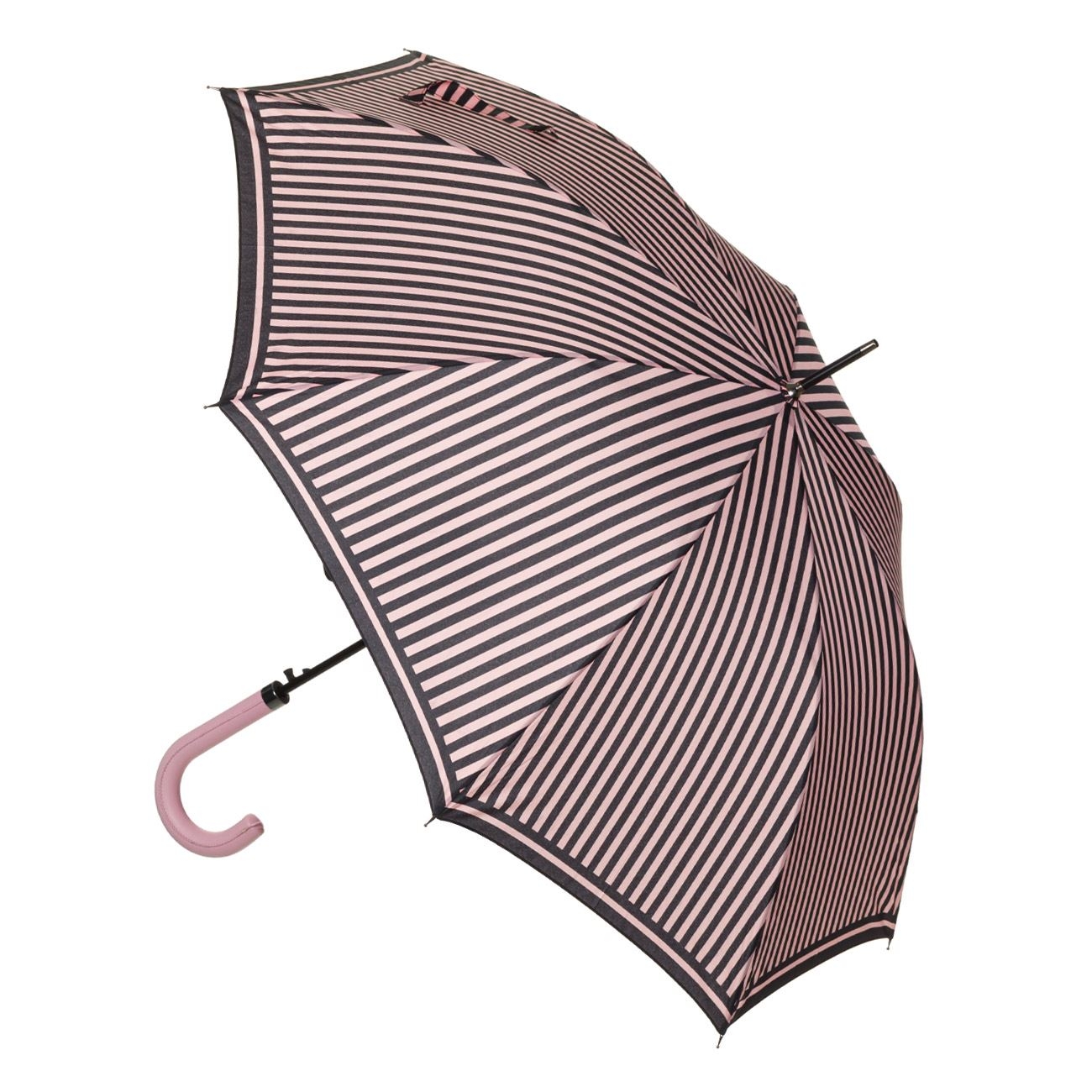 Umbrela adulti - Neagra cu dungi roz (85 cm) Umbrela adulti - Neagra cu dungi roz (85 cm)