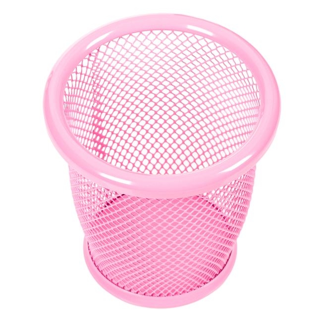 Suport de pixuri din metal - Roz (10.5x10 cm) Suport de pixuri din metal - Roz (10.5x10 cm)