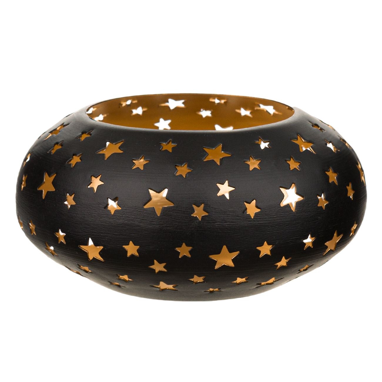 Ornament de Craciun - Suport pentru lumanare, stele perforate