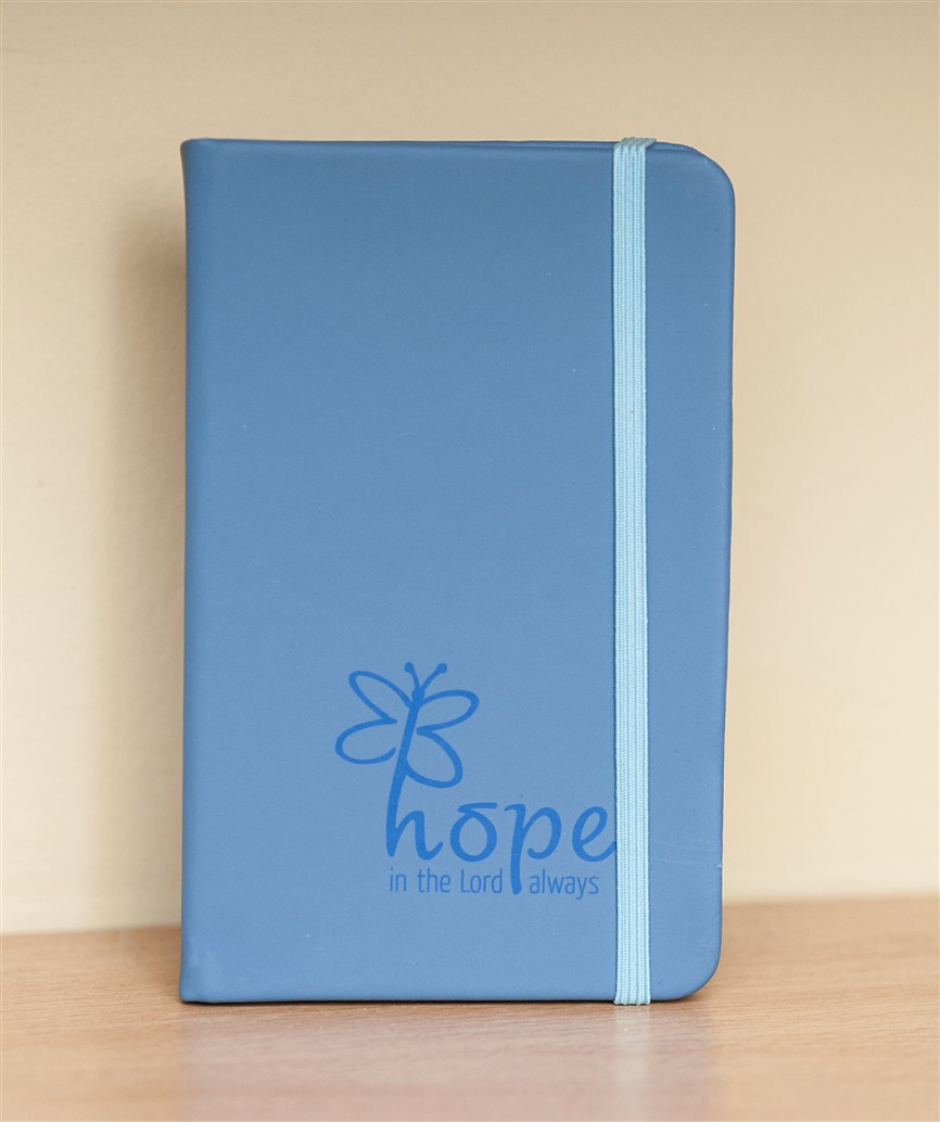 Carnetel bleumarin - Hope in the Lord always Carnetel bleumarin - Hope in the Lord always