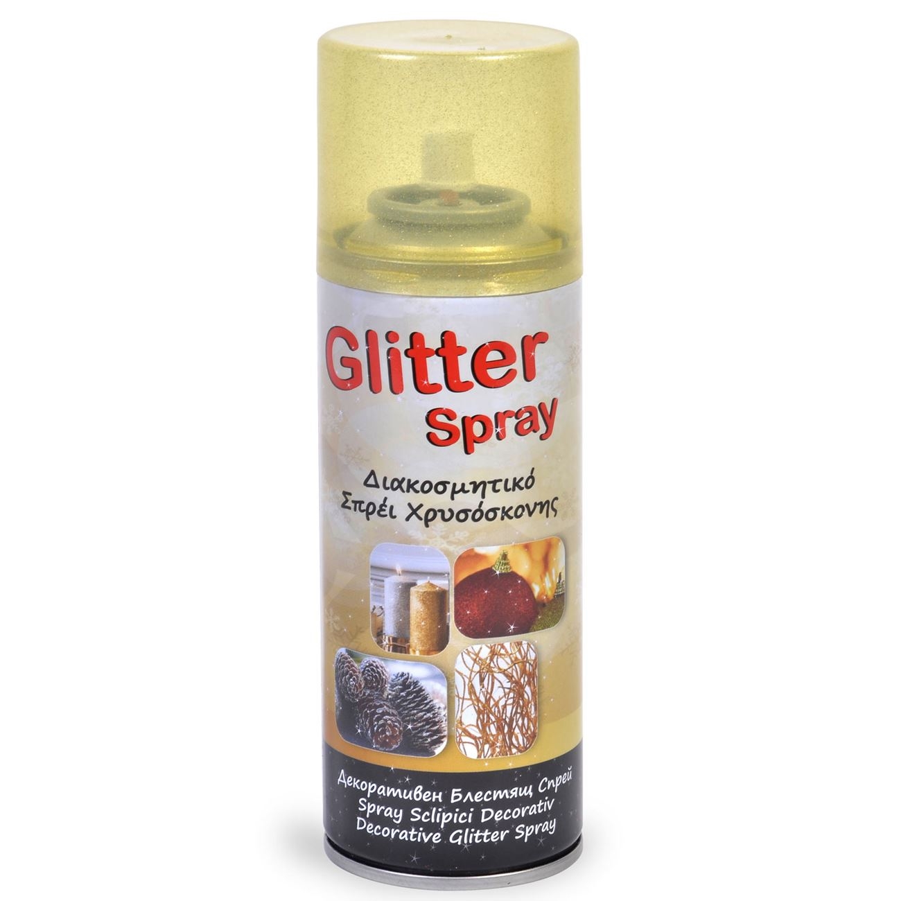 Decorații Crăciun - Spray glitter (200ml) Decorații Crăciun - Spray glitter (200ml)