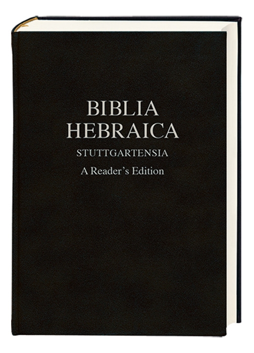 Biblia Hebraica Stuttgartensia: A Reader's Edition - Biblia in limba ebraica, cu note in limba engleza, marime mare, piele, neagra Biblia Hebraica Stuttgartensia: A Reader's Edition - Biblia in limba ebraica, cu note in limba engleza, marime mare, piele, neagra