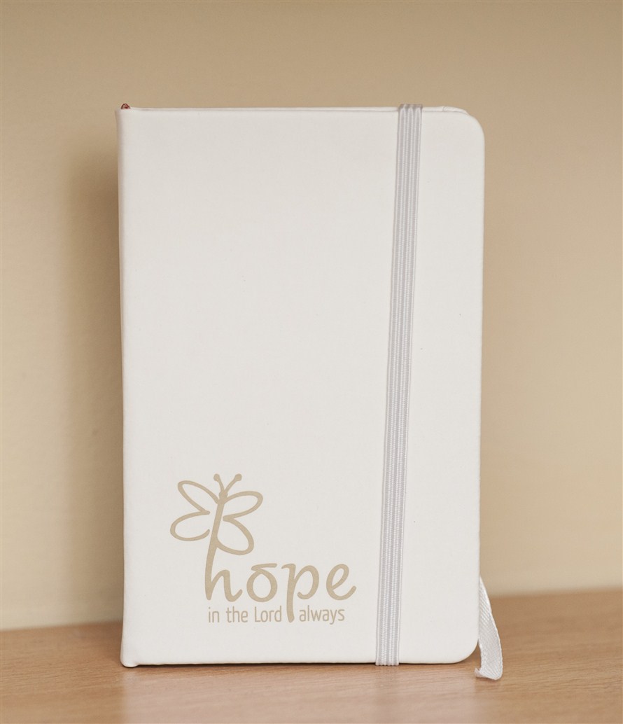 Carnetel alb - Hope in the Lord always Carnetel alb - Hope in the Lord always