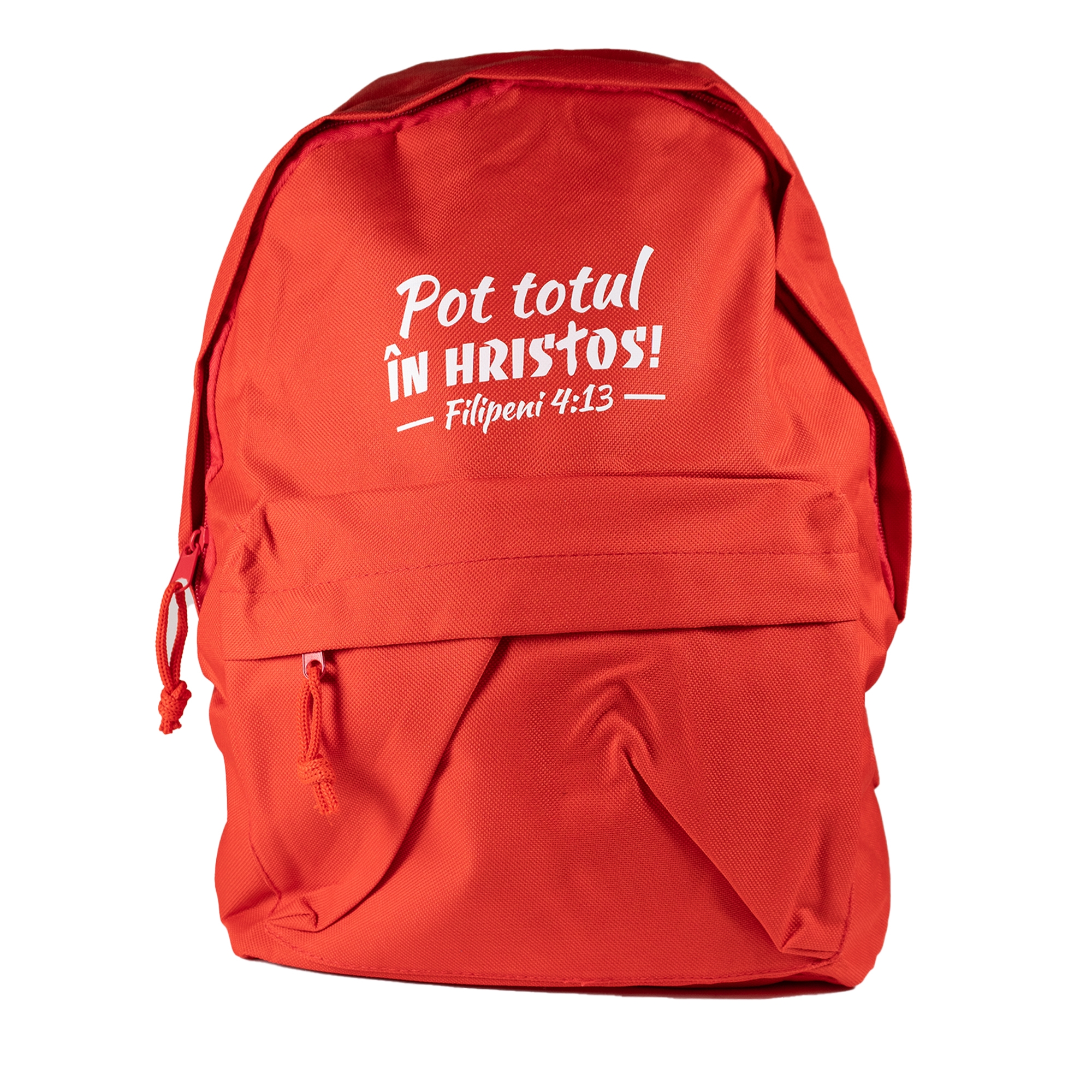 Ghiozdan - roșu "Pot totul în Hristos!" (Filipeni 4:13) Ghiozdan - roșu "Pot totul în Hristos!" (Filipeni 4:13)