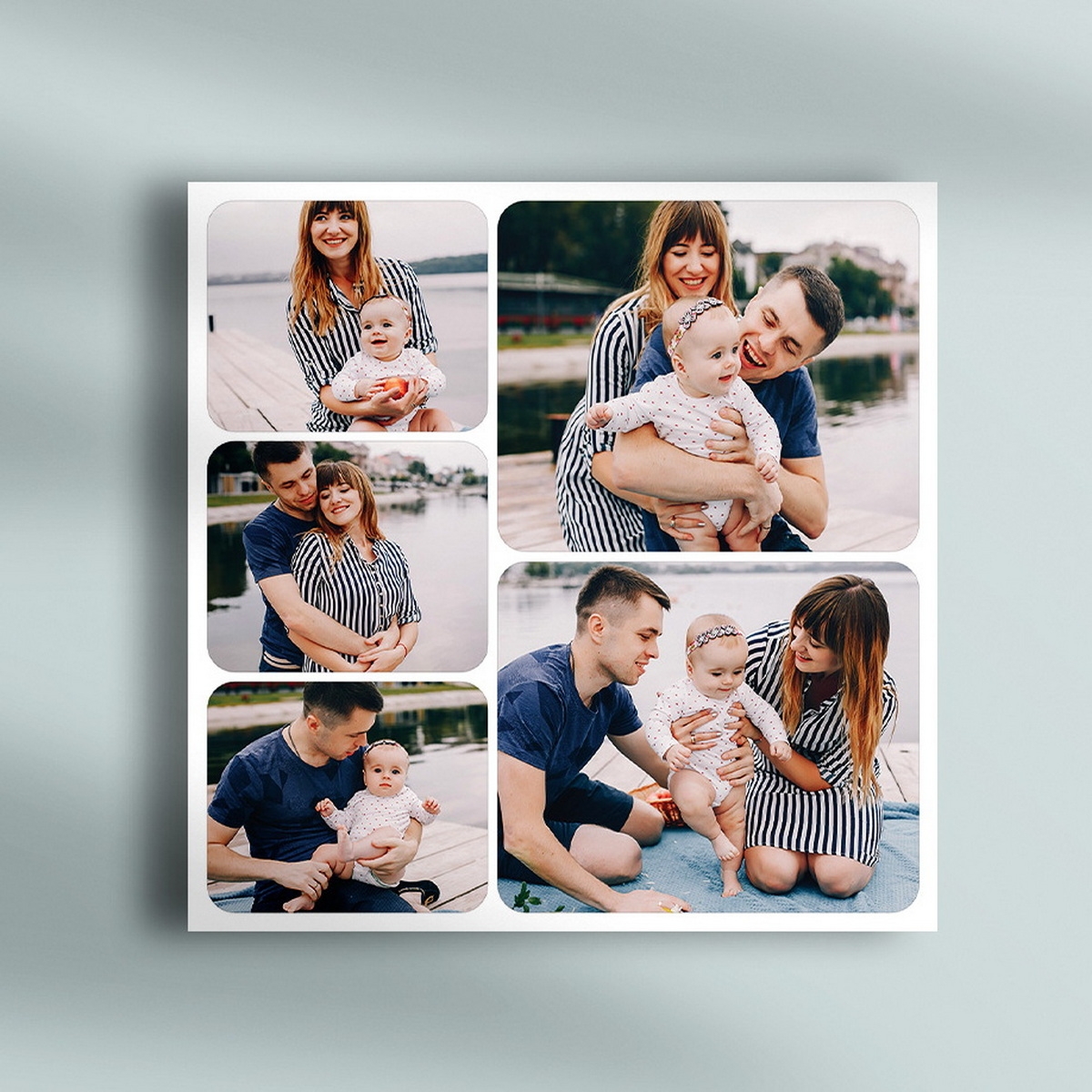 Tablou canvas personalizat cu 5 poze Tablou canvas personalizat cu 5 poze