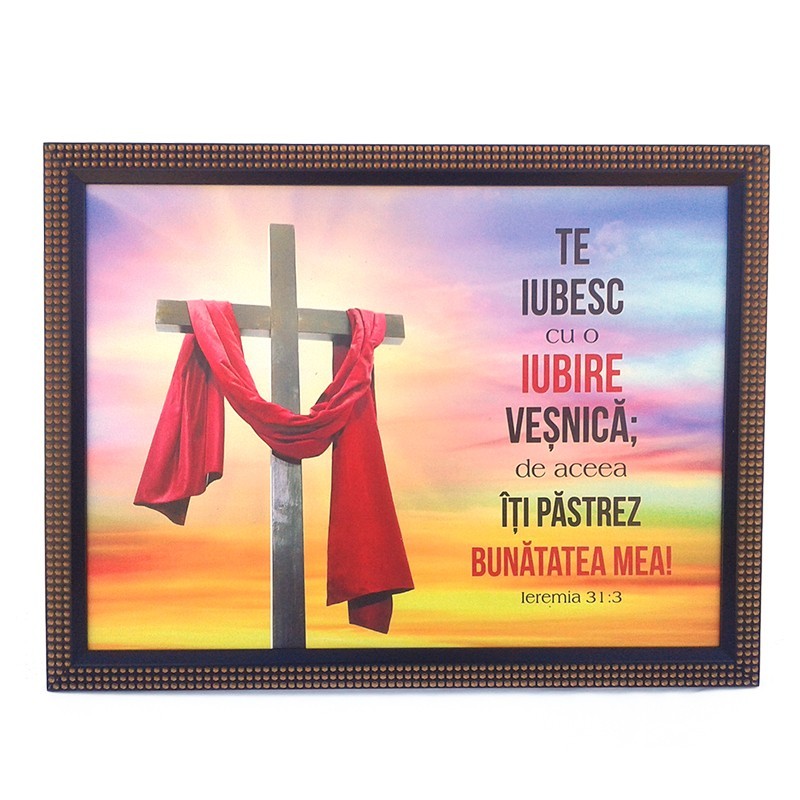 Tablou cu versete -" Te iubesc cu o iubire "(42X32 cm) Tablou cu versete -" Te iubesc cu o iubire "(42X32 cm)