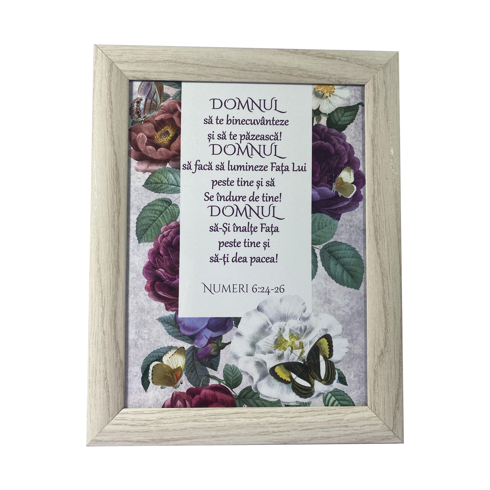 Tablou cu mesaj creștin (23 x 17 cm) - "Domnul să te binecuvânteze și să te păzească!" Tablou cu mesaj creștin (23 x 17 cm) - "Domnul să te binecuvânteze și să te păzească!"