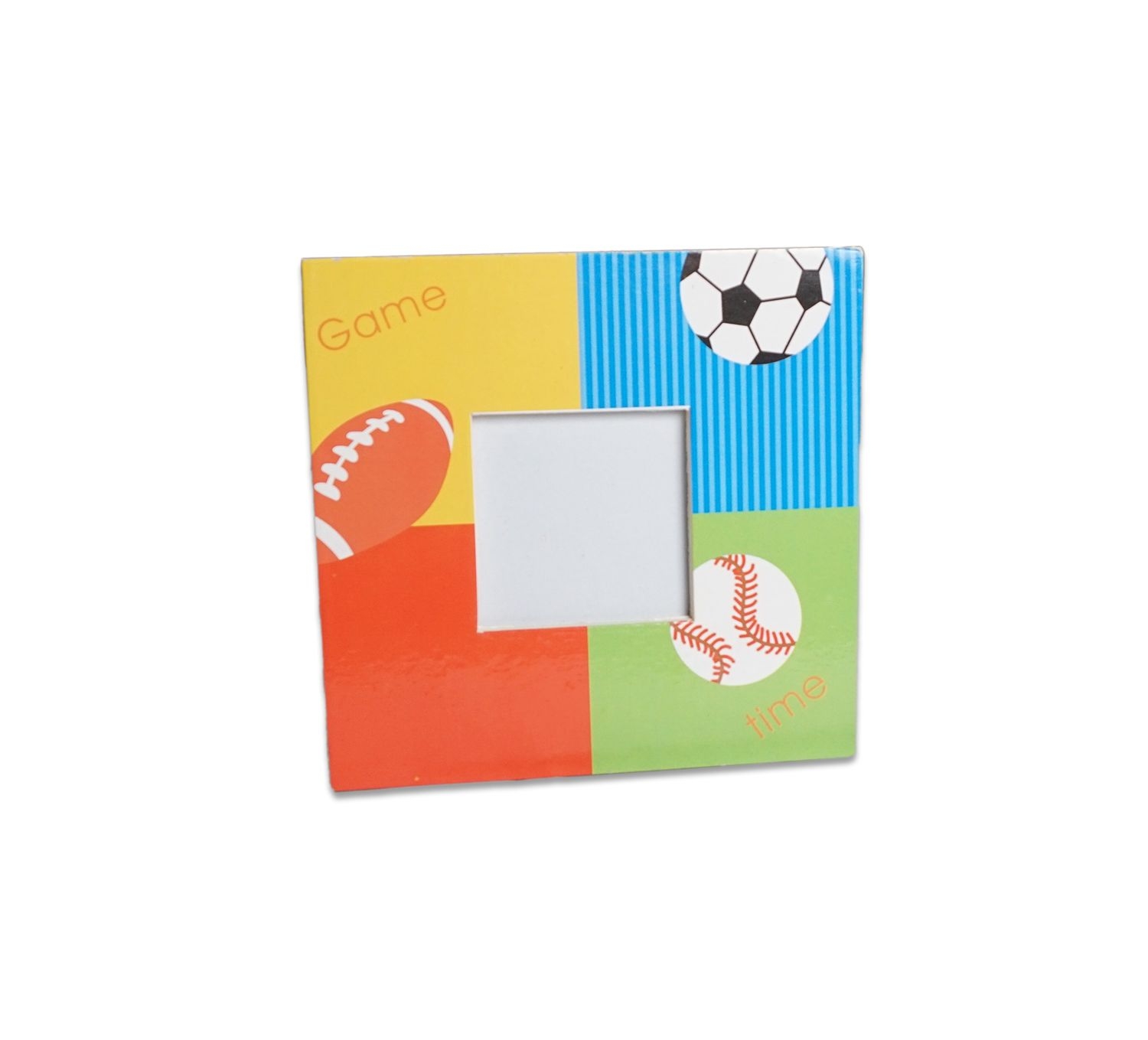 Rama foto copii - Patrata cu mingi (10x10 cm) Rama foto copii - Patrata cu mingi (10x10 cm)