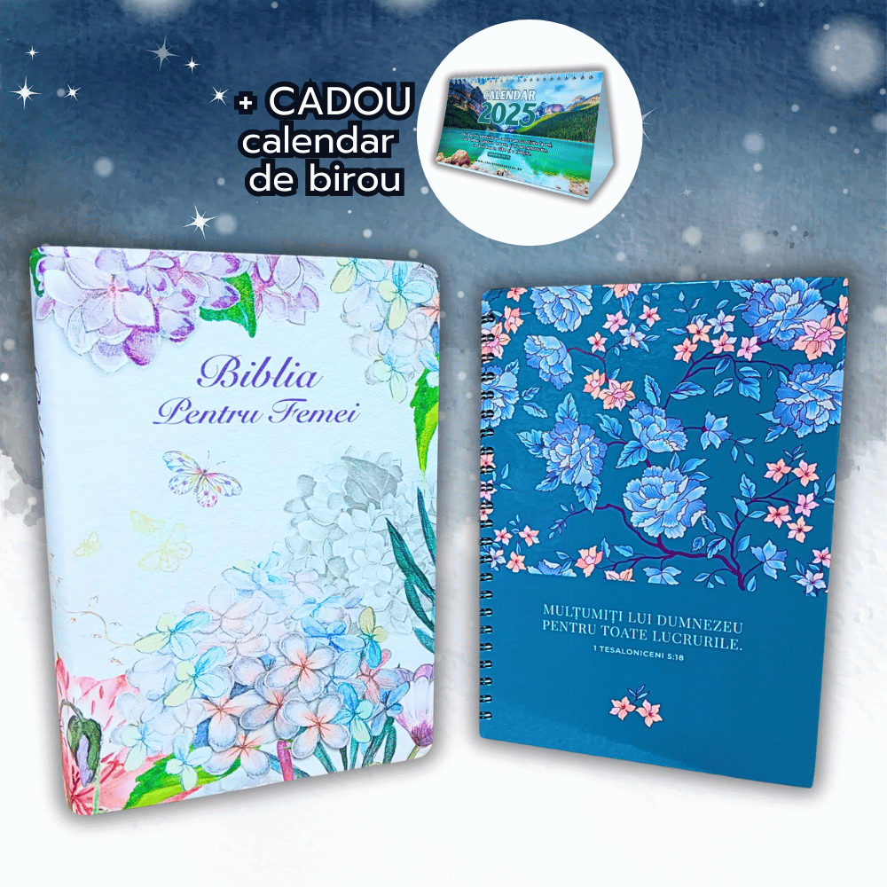 PACHET 7: Biblia + Jurnal cu versete (+ CADOU Calendar de birou) PACHET 7: Biblia + Jurnal cu versete (+ CADOU Calendar de birou)
