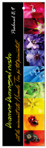 Semn de carte cu panglica neagra  - Verset:  "Doamne Dumnezeul nostru, cât de minunat este Numele Tău pe tot pământul!" Psalmul 8:9   [114]