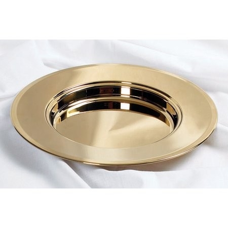 Farfurie aurie din aluminiu pentru paine impartasanie Farfurie aurie din aluminiu pentru paine impartasanie