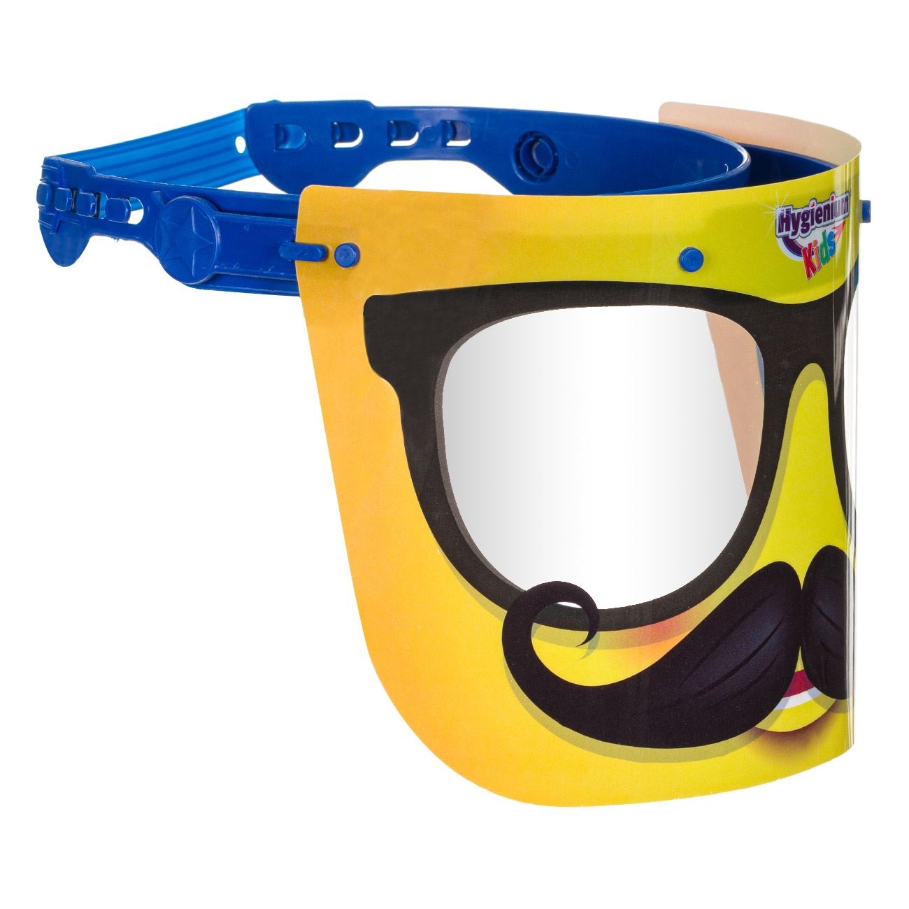 Viziera protectie copii - Galbena cu mustata Viziera protectie copii - Galbena cu mustata