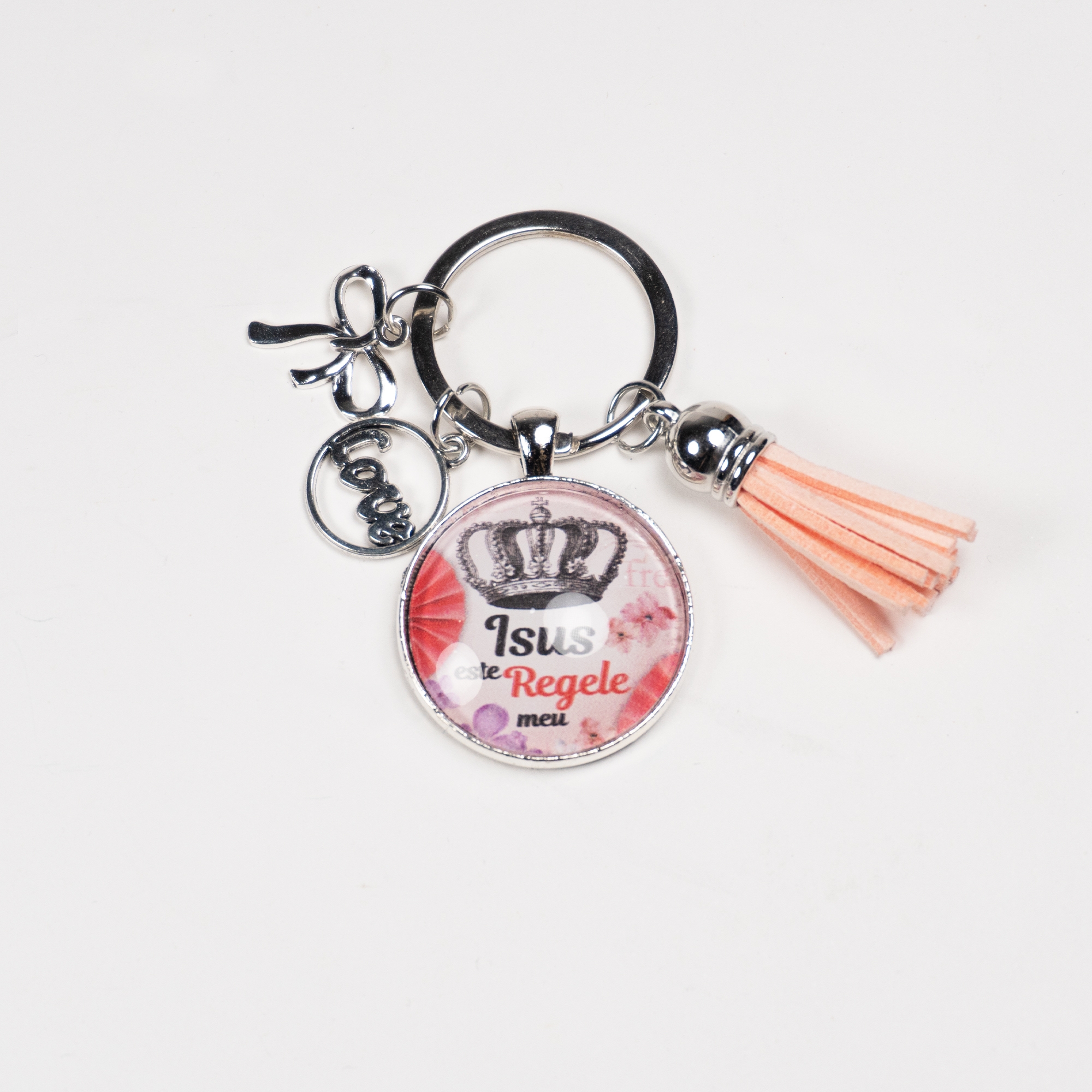 Breloc cu mesaj crestin - Isus este Regele meu. Breloc cu mesaj crestin - Isus este Regele meu.