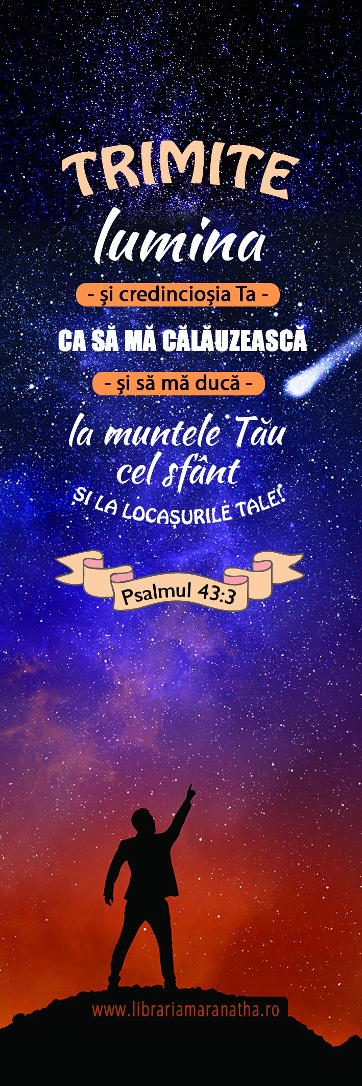 Semn de carte - Trimite lumina si credinciosia Ta Semn de carte - Trimite lumina si credinciosia Ta