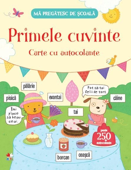 Mă pregătesc de şcoală. Primele cuvinte. Carte de autocolante Mă pregătesc de şcoală. Primele cuvinte. Carte de autocolante