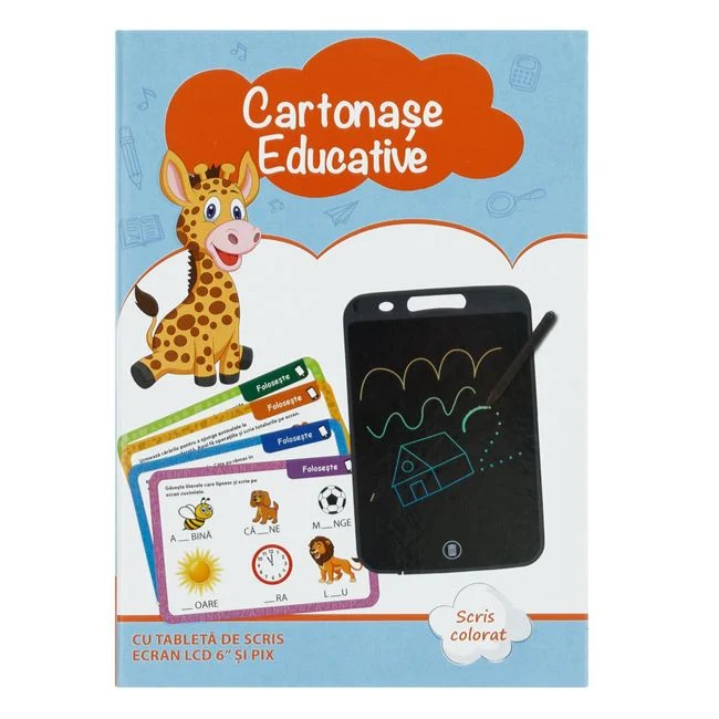 Carduri Educative cu Tableta de Scris cu Ecran LCD Carduri Educative cu Tableta de Scris cu Ecran LCD