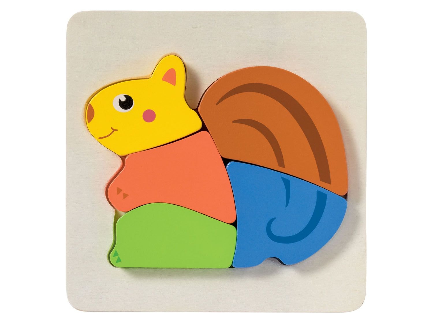 Puzzle din lemn pentru copii - Veverita (1+) Puzzle din lemn pentru copii - Veverita (1+)