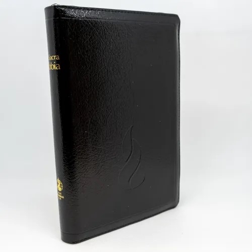 Biblia în limba italiană, marime medie, fermoar, index, piele -  La Sacra Bibbia, Nuova Riveduta 1992 Biblia în limba italiană, marime medie, fermoar, index, piele -  La Sacra Bibbia, Nuova Riveduta 1992