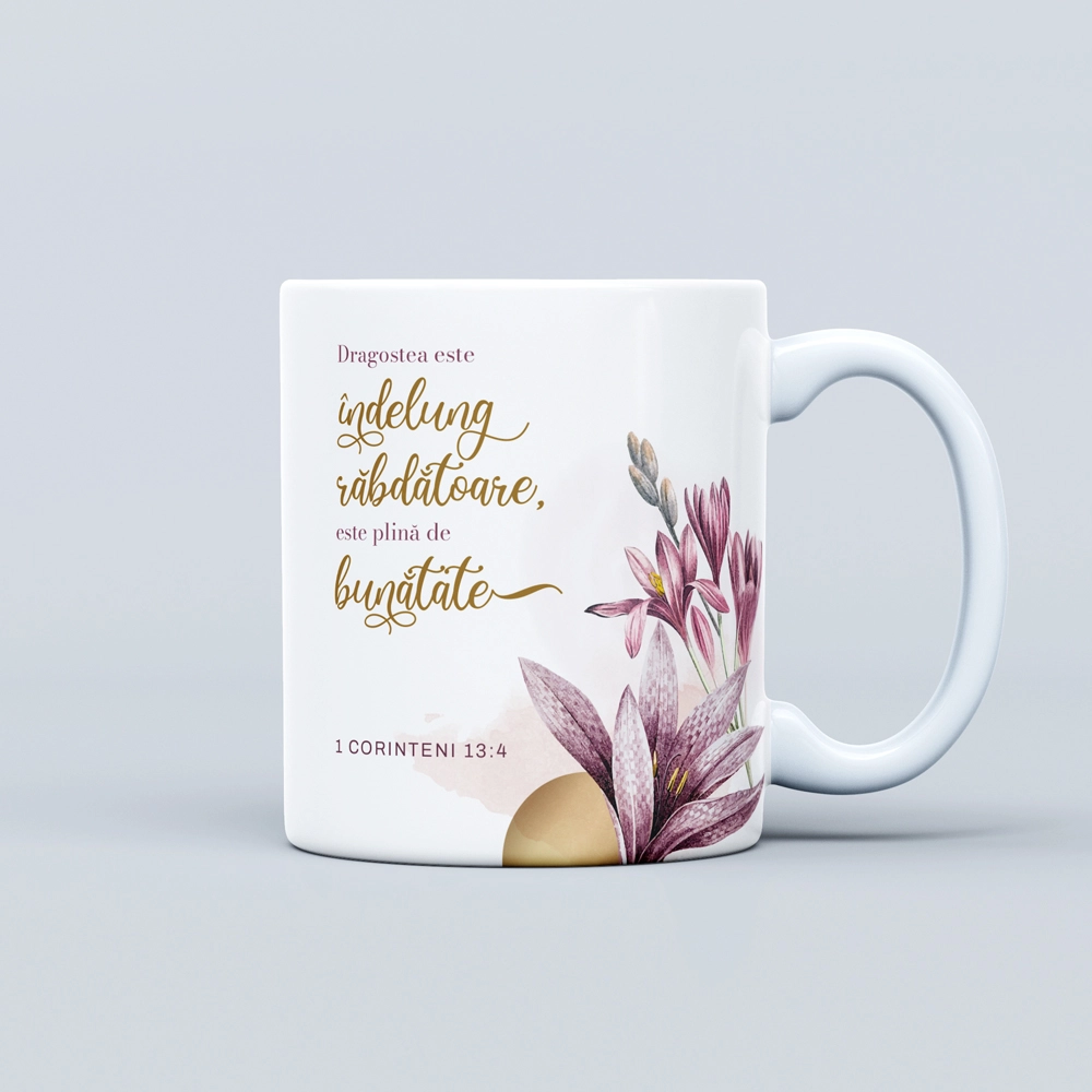 Cana cu verset biblic, cadou crestin - Dragostea