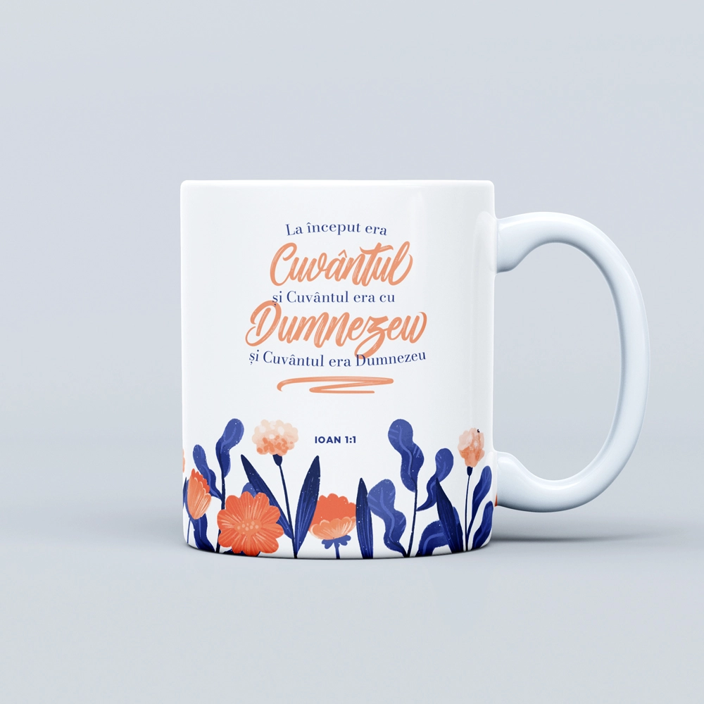 Cana cu verset biblic, cadou crestin - Ioan 1:1