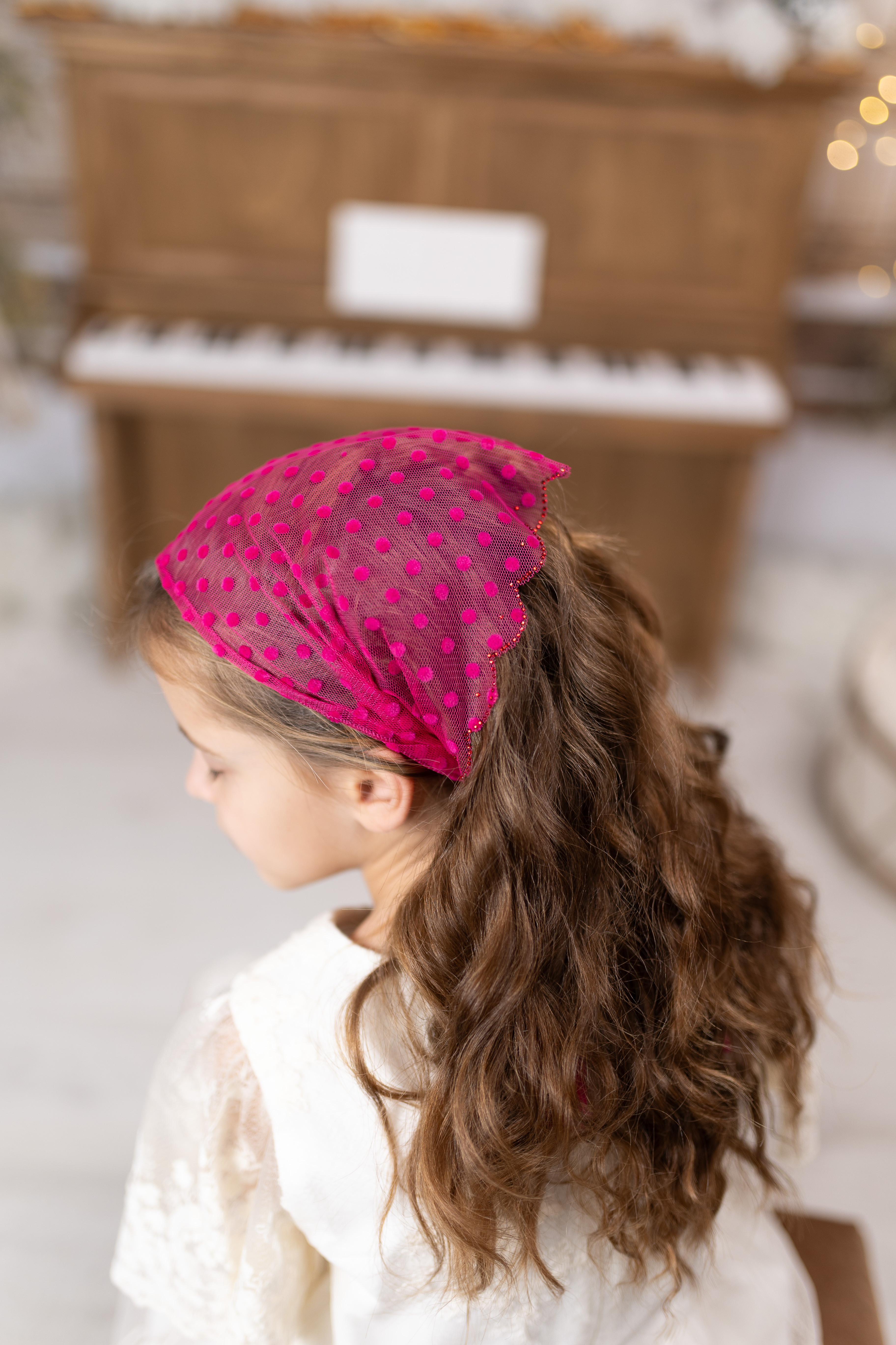 Batic din dantela - fuchsia