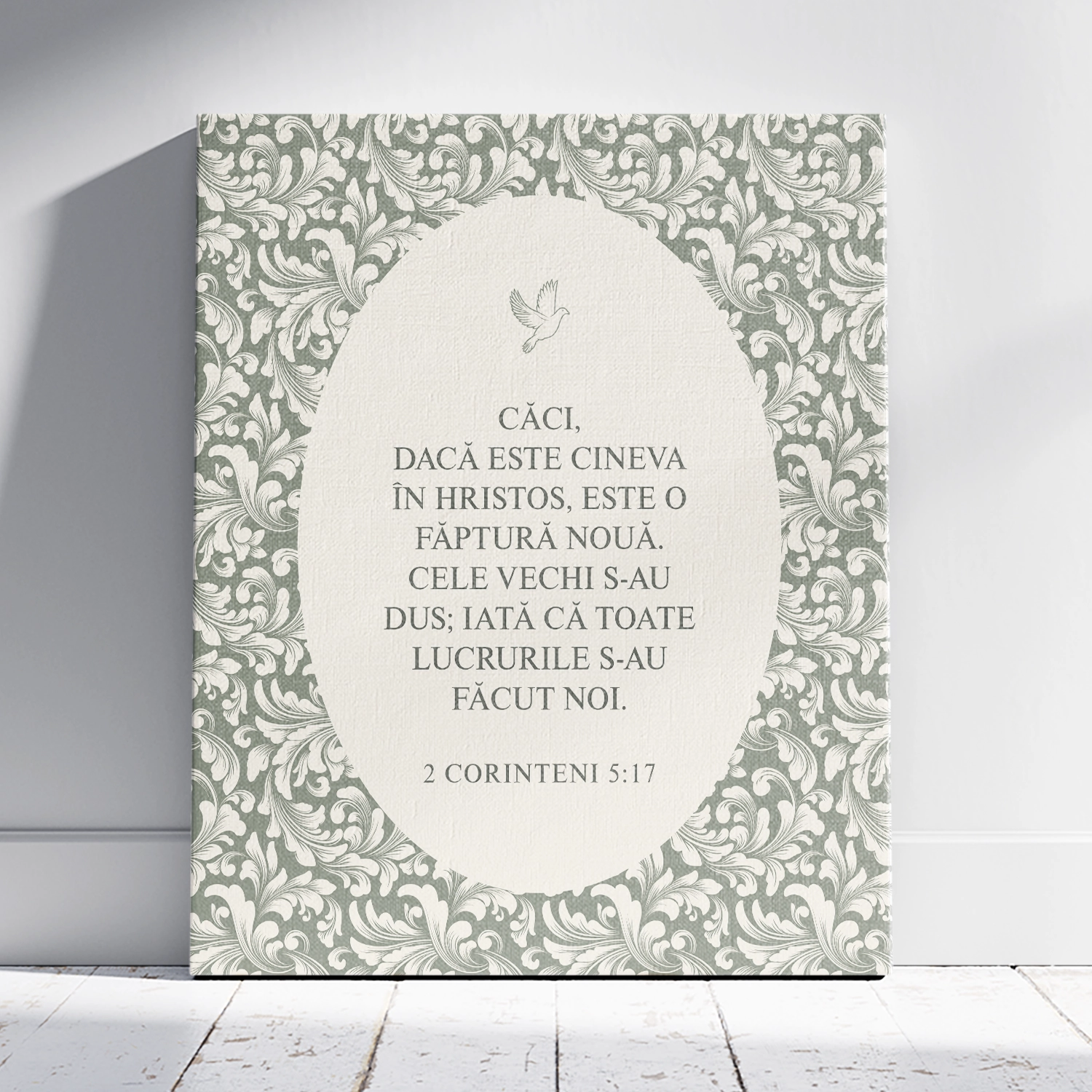 Tablou crestin, cadou personalizat cu verset biblic, 2 Crinteni 5:17 Tablou crestin, cadou personalizat cu verset biblic, 2 Crinteni 5:17