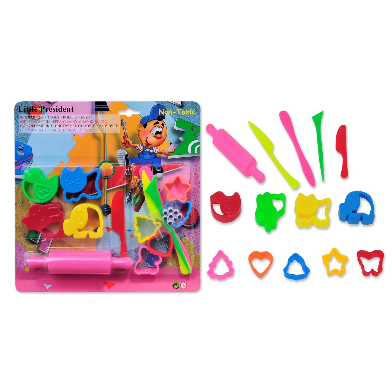 9 Matrite si unelte pentru Plastilina - Activitati pentru copii (3+) 9 Matrite si unelte pentru Plastilina - Activitati pentru copii (3+)