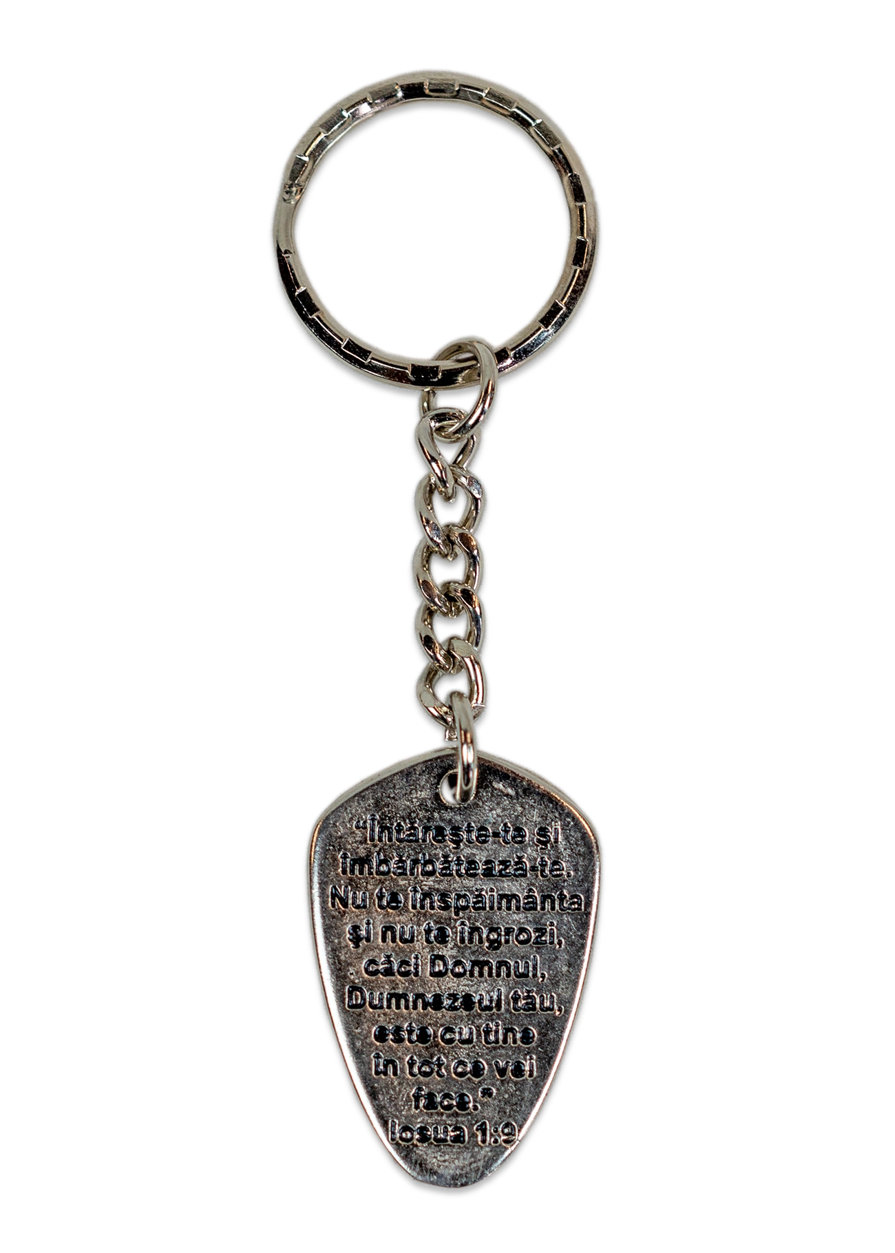 Breloc crestin metalic - "Întărește-te și îmbărbătează-te..." Breloc crestin metalic - "Întărește-te și îmbărbătează-te..."