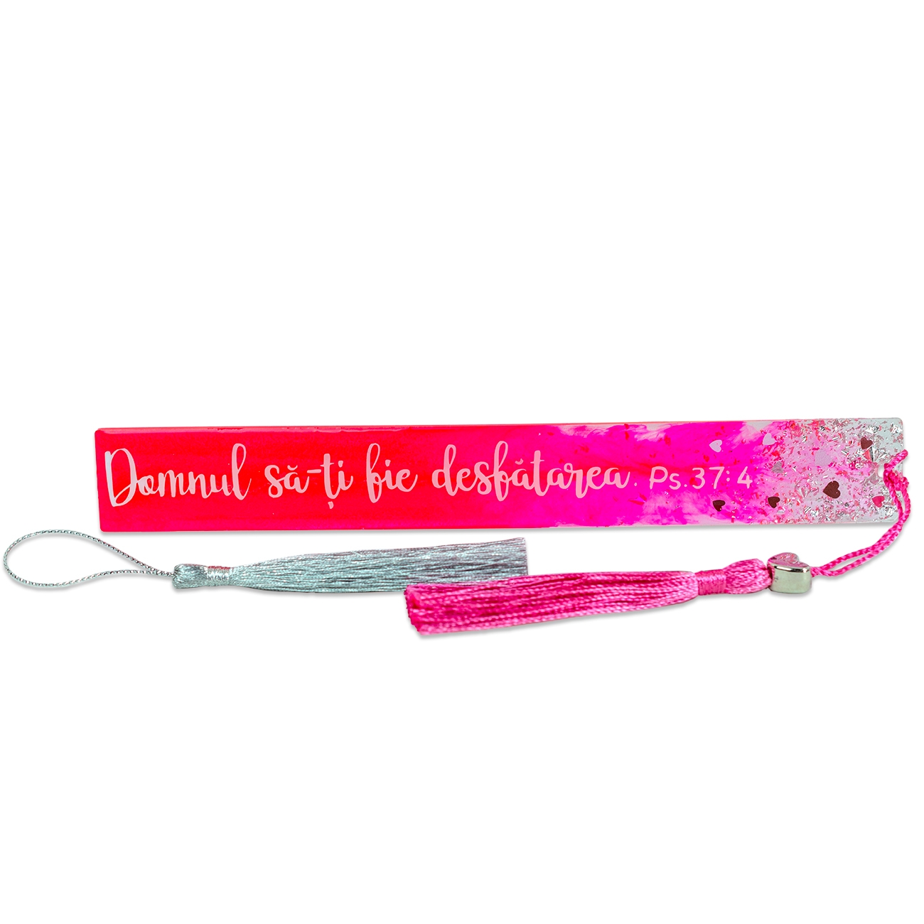 Semn de carte din rășină de înaltă calitate, handmade, în cutie cartonata albastră - "Domnul să-ți fie desfătarea" - Psalmul 37:4 Semn de carte din rășină de înaltă calitate, handmade, în cutie cartonata albastră - "Domnul să-ți fie desfătarea" - Psalmul 37:4