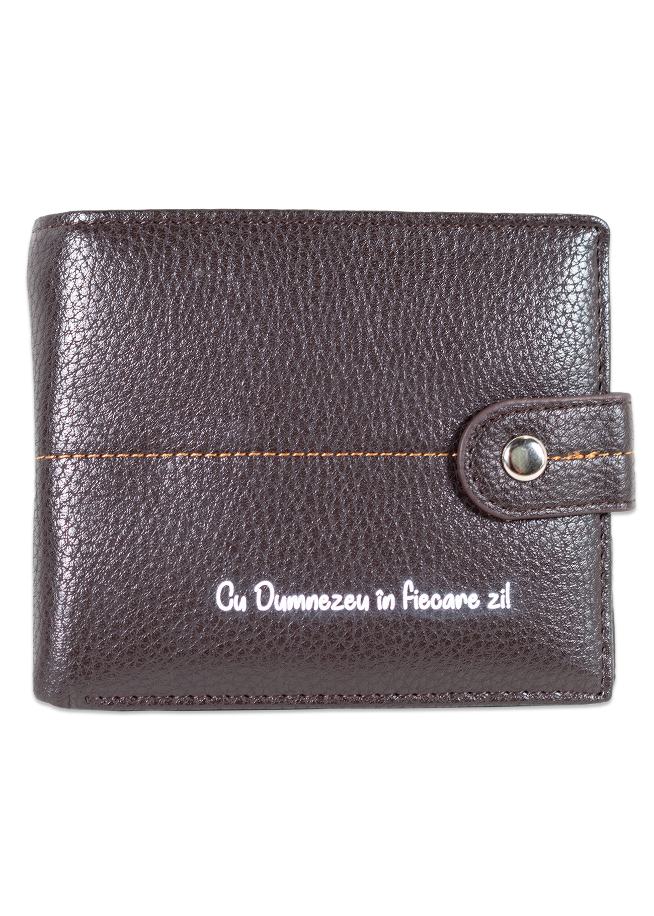 Portofel bărbați cu mesaj crestin, maro inchis - Cu Dumnezeu in fiecare zi! Portofel bărbați cu mesaj crestin, maro inchis - Cu Dumnezeu in fiecare zi!
