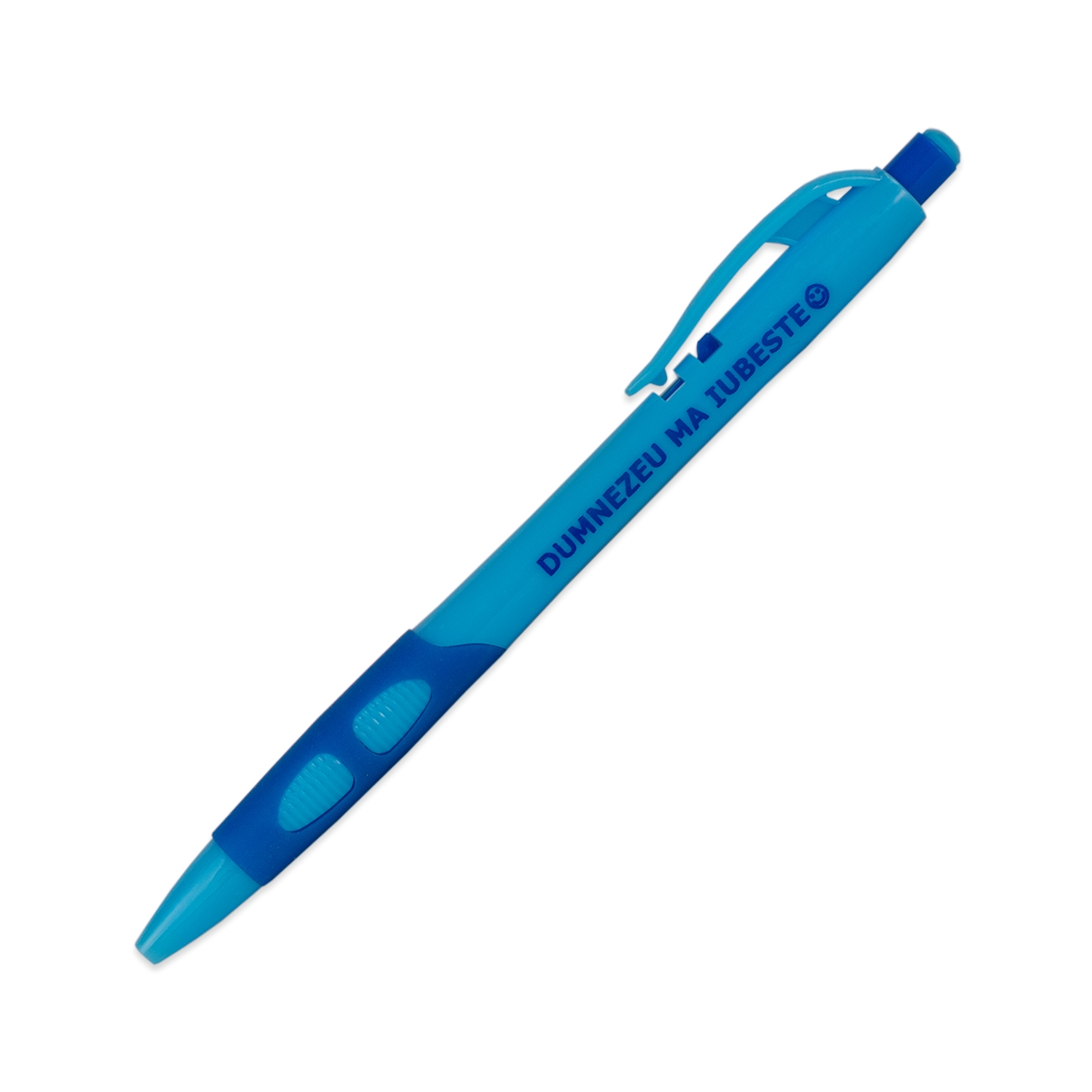 Pix cu mesaj crestin - Dumnezeu mă iubește! (albastru) Pix cu mesaj crestin - Dumnezeu mă iubește! (albastru)