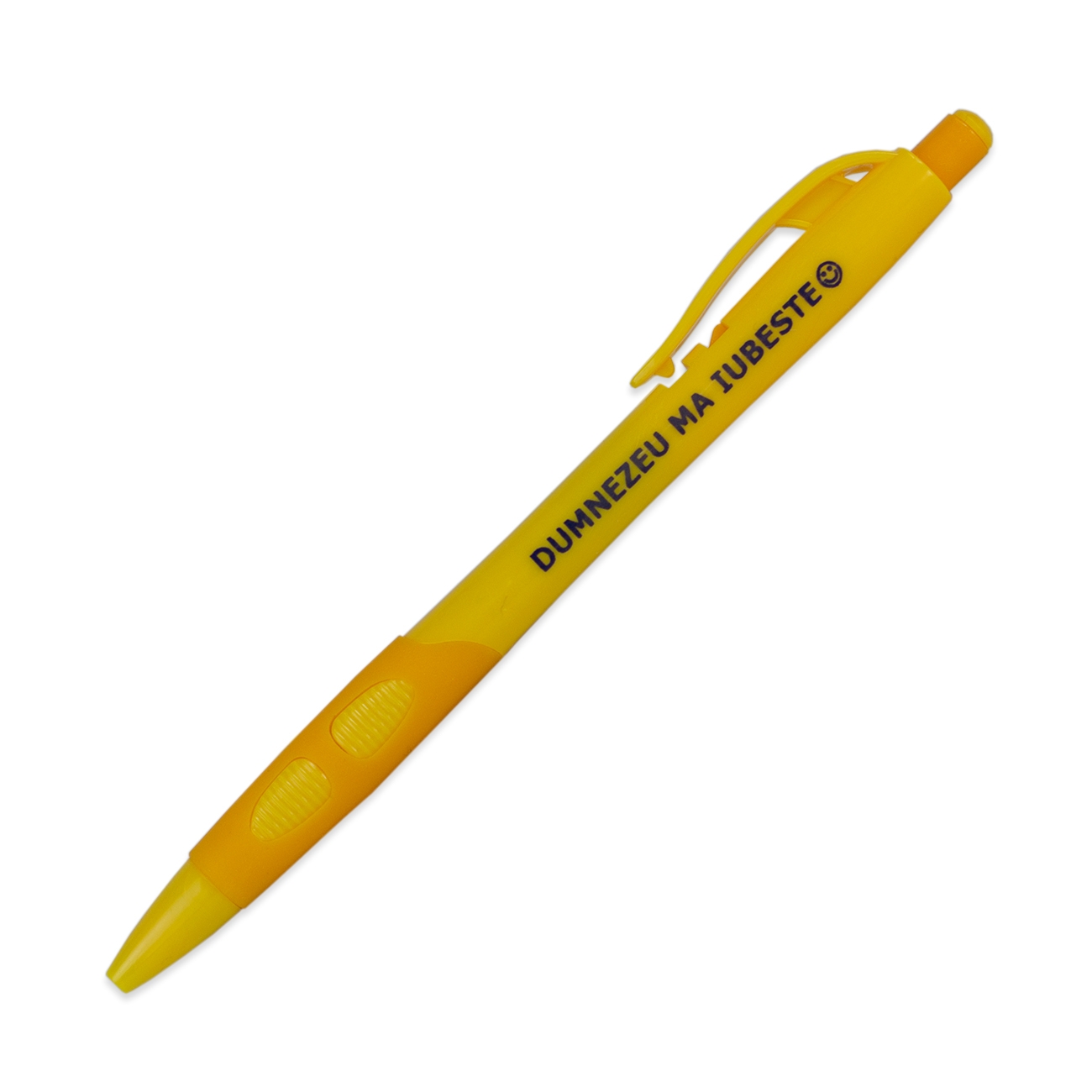 Pix cu mesaj crestin - Dumnezeu mă iubește! (galben) Pix cu mesaj crestin - Dumnezeu mă iubește! (galben)