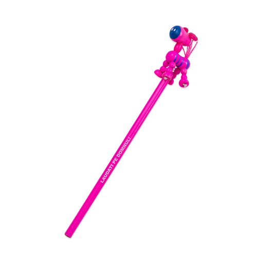 Creion cu mesaj crestin - Lăudați pe Domnul!  (roz)