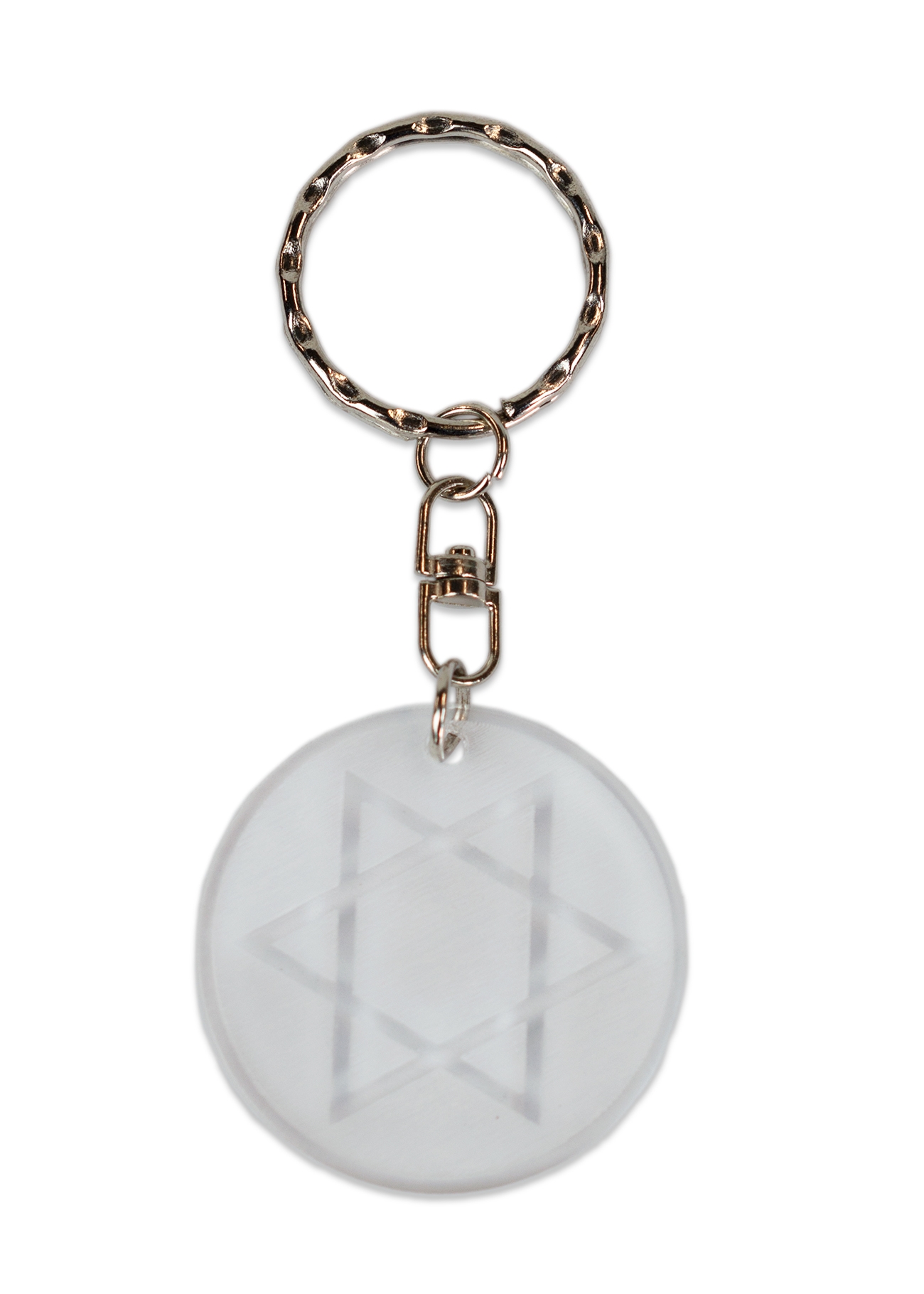 Breloc din plastic - Steaua lui David Breloc din plastic - Steaua lui David